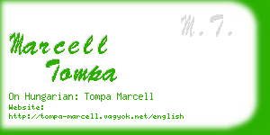 marcell tompa business card